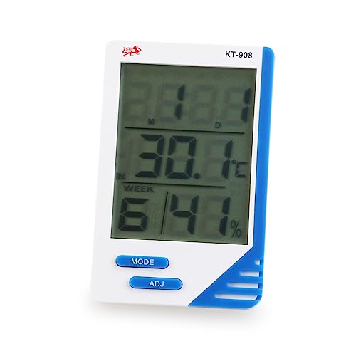 BESPORTBLE Thermometer Hygrometer Lcd Screen Calendar
