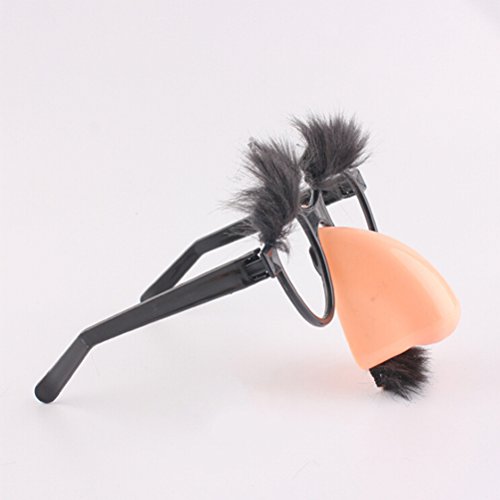 Óculos disfarce TOYMYTOY com nariz engraçado – sobrancelhas e bigode, pacote com 6