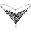 Ru Sweet Women's Open Crotch Lingerie Panty with Imitation Pearl Thong