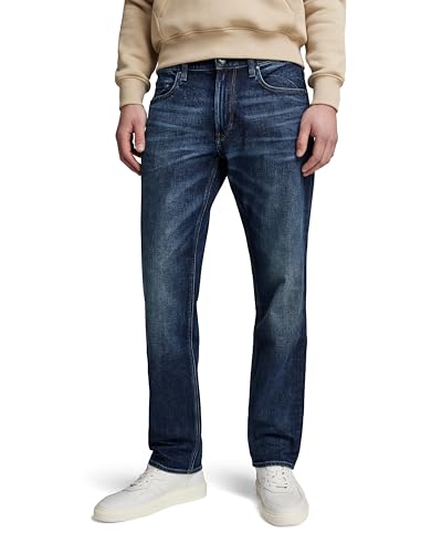 G-STAR Raw - Mens Mosa Straight Jeans, Color Worn in Stratos, Size: 29W x 30L