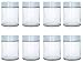 6 oz Glass Jars Fit Instant Pot, Euro Cuisine GY1920, and Gourmia GYM1710 Yogurt Makers, Set of 8