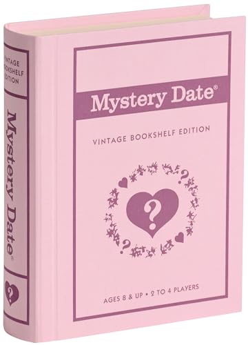 WS Game Company Mystery Date Vintage Bookshelf Edition, Vintage Board Games Collection, Fabric Box, Retro 1960s Family Game Night Favorite, Ages 8+