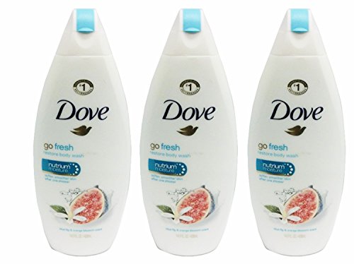 Dove go fresh Body Wash, Blue Fig and Orange Blossom, 14.5 Ounces (Pack of 3)