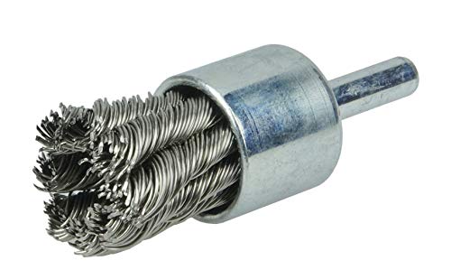 Image of Weiler 10030 3 /4 inch Knot Wire End Brush, .020 inch Stainless Steel Fill, Made in the USA