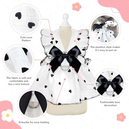 image for AXIIJGL Dog Dresses for Small Dogs Girl Female Dog Cat Clothes Dress C