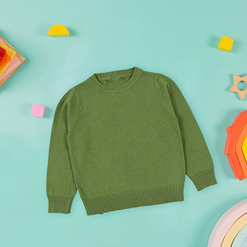 Toddler Kids Little Girl Boys Solid Color Basic Pullover Knit Sweater Girls Sweater Toddler Girl Fall Winter Clothes2