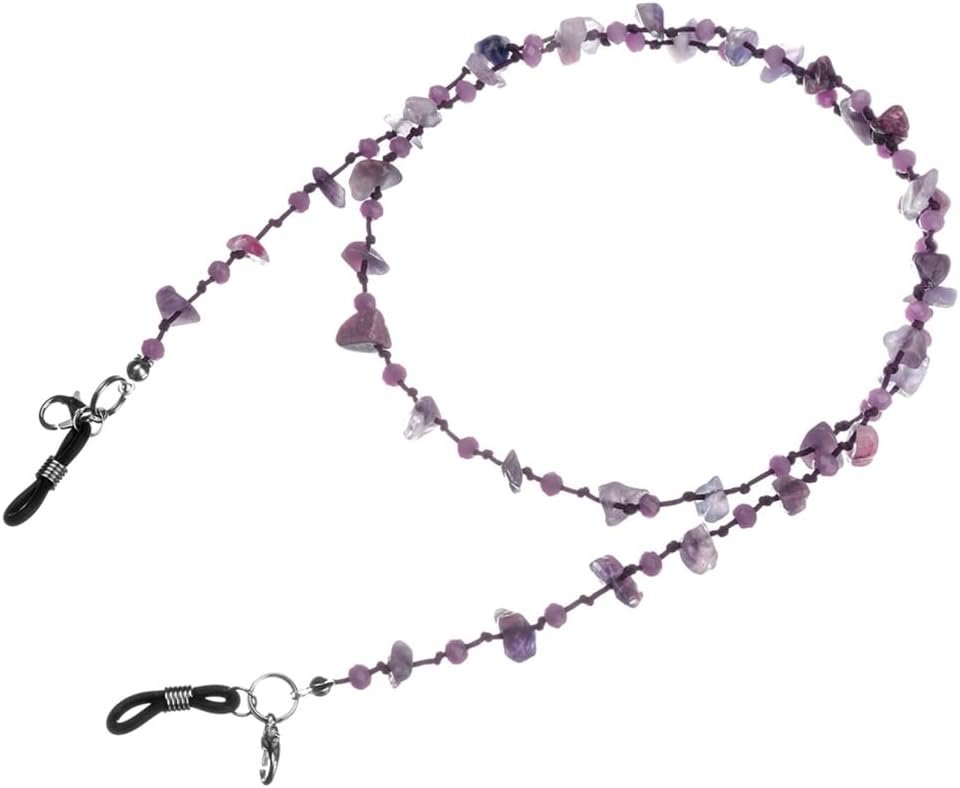 Irregular Beads Charm Reading Sunglasses Lanyard Strap Necklace Eyeglass Chain Cord
