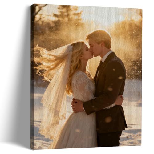 Custom Canvas Prints with Your Photos (Framed 16x20) Personalized Picture Gifts Photo Prints Canvas Customized Wall Art Ideal for Home Decor