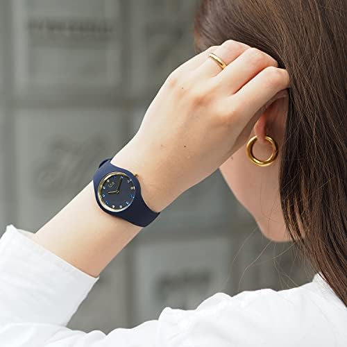 Ice-Watch - ICE cosmos Blue shades - Damski niebieski zegarek z silikonowym paskiem - 016301 (Small)