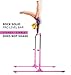 Milliard Professional Gymnastics Kip Bar Height Adjustable, Hot Pink