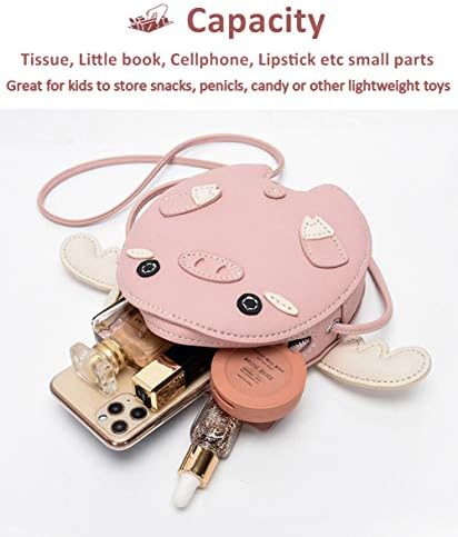 WowFun DIY Sewing Kit, DIY Crafts Lovely Piggy Leather Handbag Purse with All Accessories, Unique Birthday Gift for Girls Children Students Adults Teenagers (Pink) 5