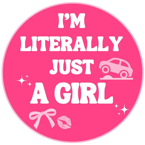 I’m Just a Girl imán redondo de 5.5 pulgadas