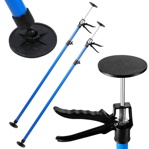 ISOISL 2er Set Deckenstütze, Montagestütze bis 50kg Tragkraft,Teleskopstützen bis 45°,Montagestütze 115-290cm,Einhandstütze für Wände, Decken,Stützen Höhenverstellbar,Deckenstützen aus Stahl