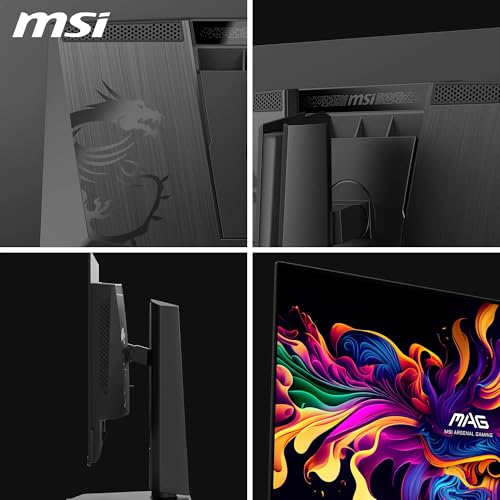 Image of MSI MAG 272QP QD-OLED X50 27 Inch WQHD Gaming Screen - Quantum Dot OLED 2560 x 1440, 500Hz /0.03ms, DisplayHDR True Black 500, AMD FreeSync Premium Pro, HDMI 2.1, DP 1.4a, Black