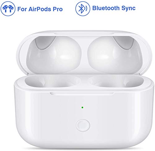 Compatible with Airpods Pro,Airpods Pro Wireless Charging Case Replacement with Bluetooth Pairing Sync