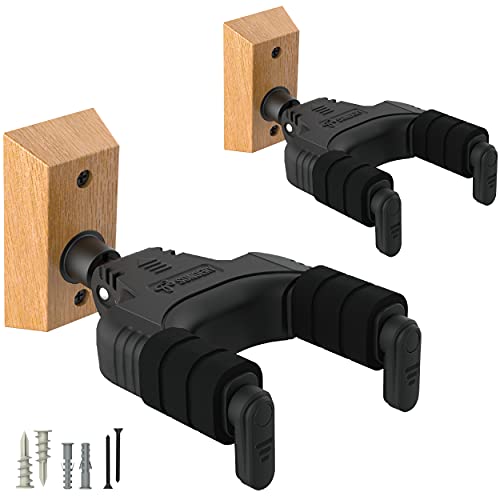 Sondery Accroche Support guitare mural porte crochet pour guitare acoustique électrique ukulélé basse, pack de 2