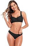 BIKINI OBERTEIL - Der Weste-Stil und die breiten Träger sorgen für zusätzlichen Komfort. Die Trennlinie auf der Vorderseite sorgt dafür, dass das Oberteil besser auf die Brust passt. Sexy tiefer Rückenausschnitt.