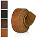 JinRuiKJ Full Grain Leather Strap - 1 Inch Wide 72 Inches Long Leather Strips - Very Suitable for DIY Arts & Craft Projects, Traction Ropes, Bag Straps, Furniture Handles - Crazy Brown