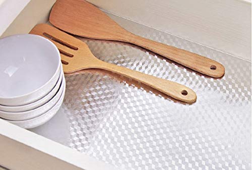 Zyamy Self Adhesive Shelf Liner Drawer Liner Peel And Stick Aluminum Foil Wallpaper Cabinets Shelf Sticker, Creative Backsplash Paper Silver Tone For Home/Kitchen/Bathroom, 15.7X 78.7Inch, 3D Cube #TOP1