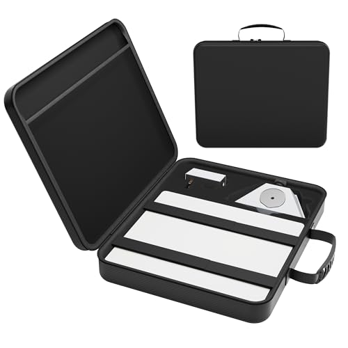 EAZUSE Lightweight Starlink Mini Travel Case Ultra Slim Black Star Link Hard Bag of Starlink Mini Accessories Waterproof