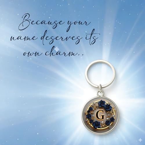 Image of magical gifts MG | Premium Alphabet & Initial Metal Keychain for Bags & Keys | Double-Sided | Personalized Initial Charm Keyring | Heavy-Duty Metal | Perfect for Gifting & Daily Use