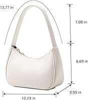 Vista 3 de Bolsos de hombro para mujeres, lindo bolso tote tipo hobo con cierre de cremallera y mini cartera de mano