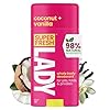 Super Fresh Lady Natural Deodorant for Women | Aluminum Free, Whole Body Deodorant Stick, Perfect for Armpits, Underboob, Crotch & Lady Parts | Coconut + Vanilla