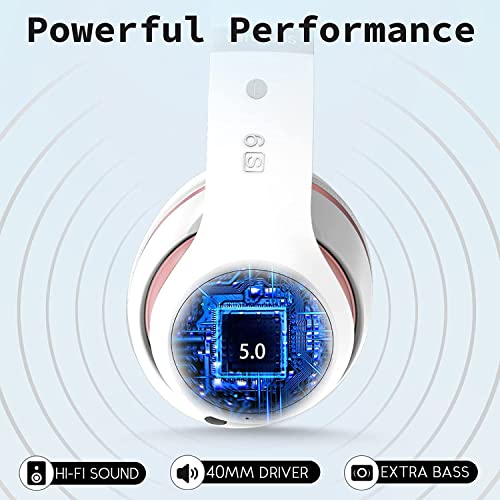 Prtukyt Bluetooth Headphones Over Ear 