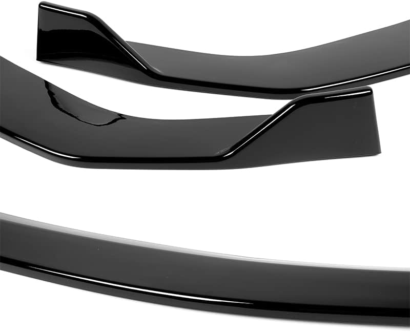 Front Bumper Lip fit for Compatible with 2019-2022 Toyota Corolla Hatchback TS-Style Painted Black Front Bumper Lip