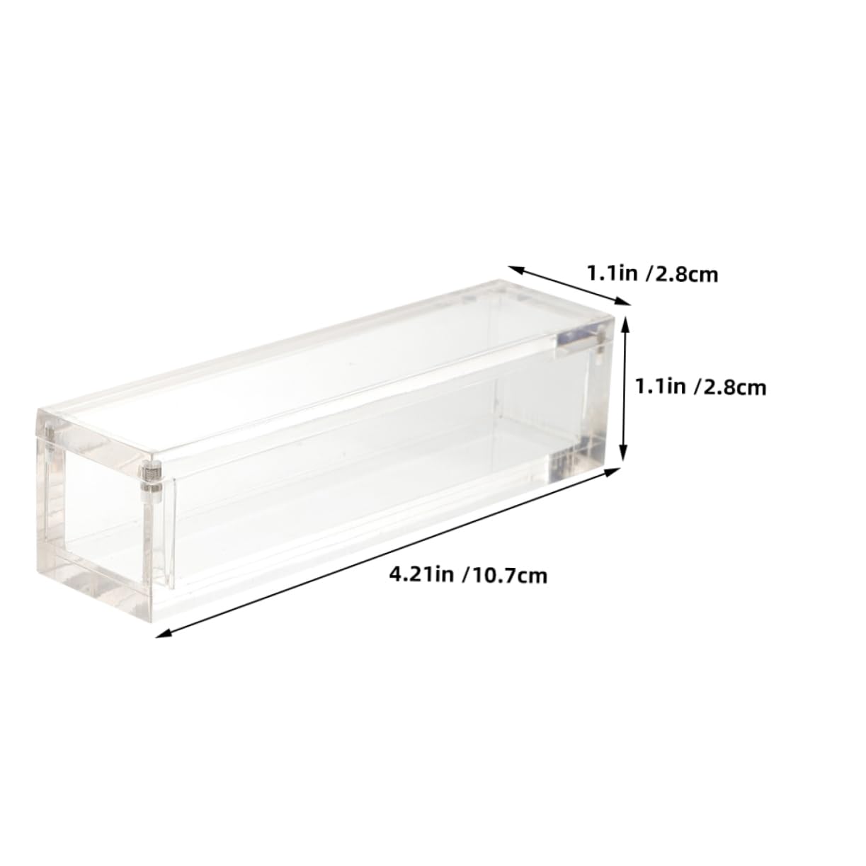 TOYANDONA 6pezzi Scatola Espositiva Acrilica Trasparente Per Dadi Confezione Da Design Magnetico Per Dadi Per Giochi e Decorazioni Struttura Sicura e Leggera