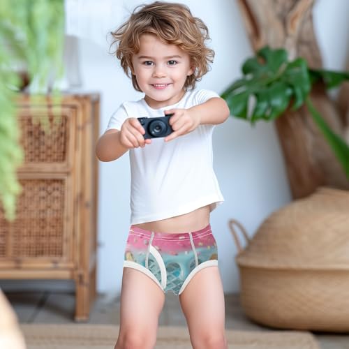 visesunny Boys Cotton Underwear 3d Blue Ice Cream Cone Printed Toddler Soft Training Briefs Size 2T-8Y for Kids3