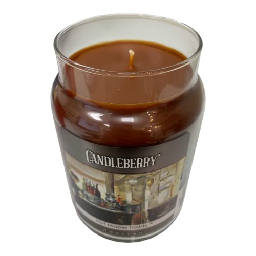 Nouveau By Candleberry Candles | Strong Fragrances For Home | Hand Poured In The Usa | Highly Scented & Long Lasting | Large Jar 26 Oz (Hot Maple Toddy) #TOP2