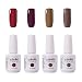 Arte Clavo 15ml Varnish Soak Off UV Led Nail Gel Polish Nail Art Salon Set 27 of 4 Colors