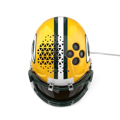 Image of NFL Echo Dot Bundle: Includes Echo Dot | Charcoal and Limited-Edition NFL Helmet Stand | Green Bay Packers