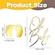 YUZNA Oh Baby Cake Topper,und 6 dekorative Fußabdrücke,Acryl Kuchen Topper Babyparty Tortendeko Windeltorte Gender Reveal Partydeko Kuchenaufsatz für Baby Shower (Gold)