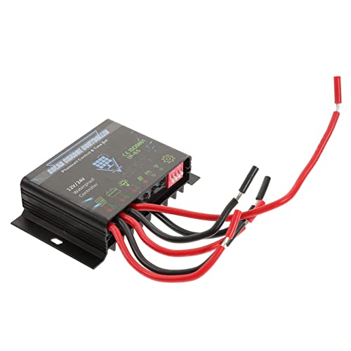 ORFOFE Wasserdichter Solarladeregler 12V 24V Pwm Solarregler Für Solarpanel Batterie Steuerung Mit Ip65 Schutz Und Überlade Kurzschluss Schutz Für Straßenlaternen Werbetafeln