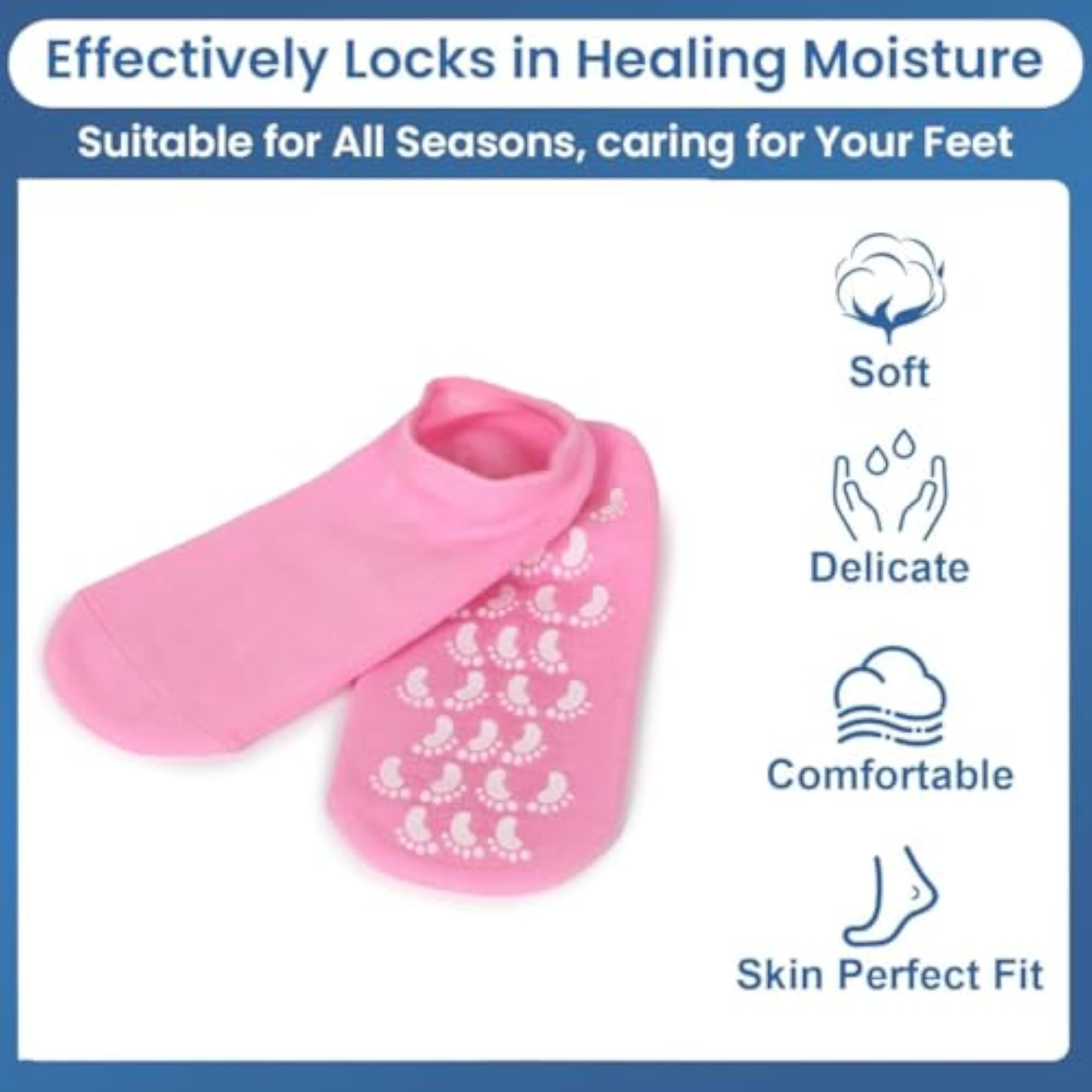 Silicone Socks for Cracked Heel Repair Spa Treatment