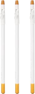 3Pcs Barber Pencil, Beard Filler Hair Cutting Tracer Grooming Tool, Tracing Guide for Beard, Hairline, Goatee Styling &amp; Shaping (White)