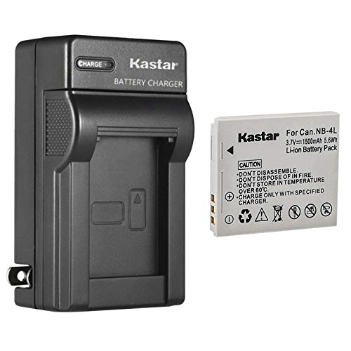 Kastar 1-Pack Battery and AC Wall Charger Replacement for Canon PowerShot SD430 PowerShot SD450 PowerShot SD600 PowerShot SD630 PowerShot SD750 PowerShot SD780 is PowerShot SD940 is Camera
