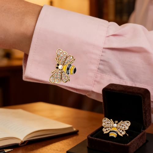 Mancuernillas redondas elegantes para hombre miniatura 2