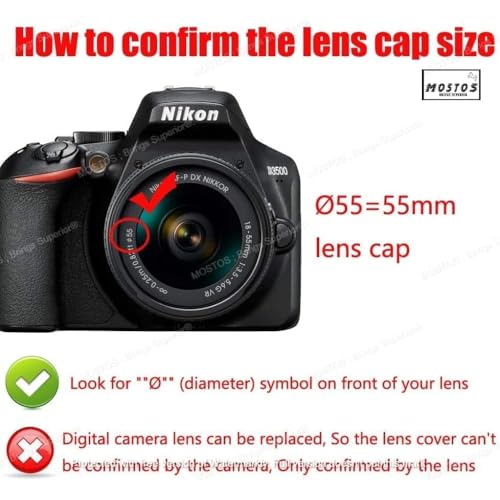 Image of MOSTOS - 55mm Camera Hood for Nikon D3500 D3400 D5600 D5500 D7500 for AF-P(Not for AF-S) DX Nikkor 18-55mm f /3.5-5.6G VR,AF-P DX Nikkor 18-55mm f /3.5-5.6G