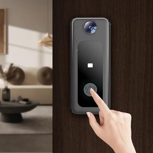 Câmera de campainha sem fio WIFI com campainha de porta com ângulo amplo de 125° Campainha interna v