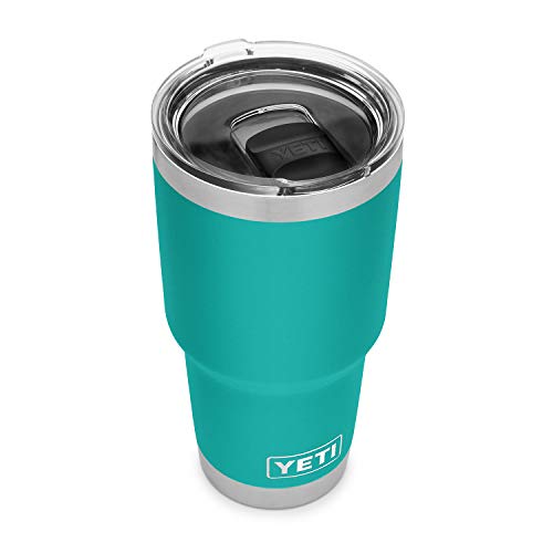 Product Image of the YETI Rambler 30 oz Tumbler, Stainless Steel, Vacuum Insulated with MagSlider Lid, Aquifer Blue