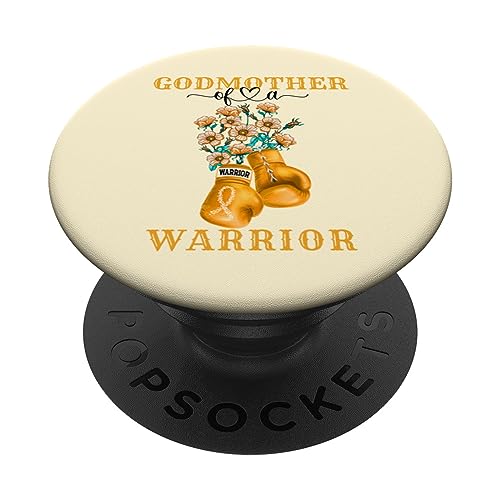 Soutien à la sensibilisation au cancer infantile marraine d'un guerrier PopSockets PopGrip Interchangeable