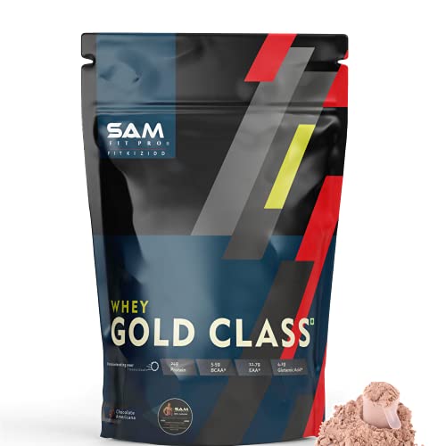 Image of Pro Gold Class Whey Protein | Chocolate Americana | 2 Lbs | 907g | 24 Gram Protein per Scoop | USA made Whey