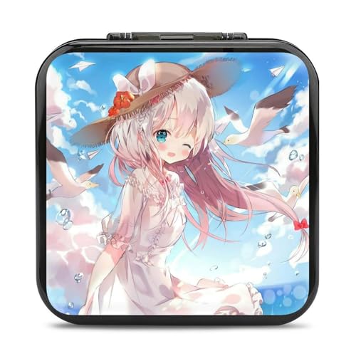 ゲームカードケース for Switch/PS/Vita 萌え キャラクター柄 エロマンガ先生 和泉 紗霧 スイッチ用 カード収納 漫画 アニメ ポケット 収納ポーチ 24枚収納 メモリー/SD/ゲームカード整理用ケース ハード 保護カバー 耐衝撃 防汚