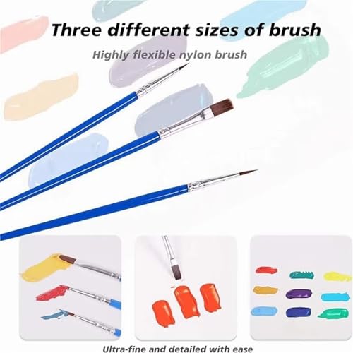 Paint by Numbers Kits for Adults Cartoon Landscape Paint by Numbers, with 3- Brushes and Acrylic Paints Without Frame, Easy Painting Kit for Beginner, Home Decoration, Gifts for Women 60x120cm FZ-92 - Image 4