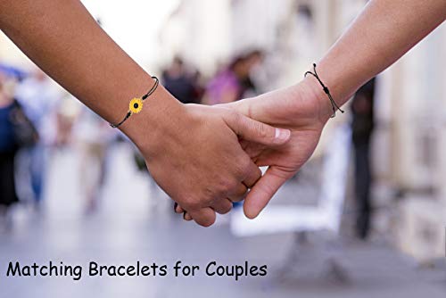 Image of CSIYANJRY99 Pinky Promise Bracelet for 2 Best Friends Couples Distance Matching Adjustable Friendship Bracelets Mother Daughter Him Her Aunt Niece Gifts for Women Teen Girls