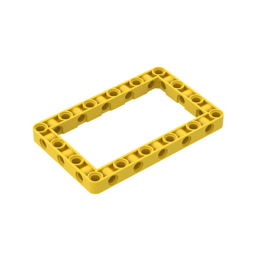 39794 Shaft Bolt Connection Technic Beam Frame 7x11 10 Pieces GDS-1538 Compatible with Lego Building Blocks Color:Yellow 24 โ image 1