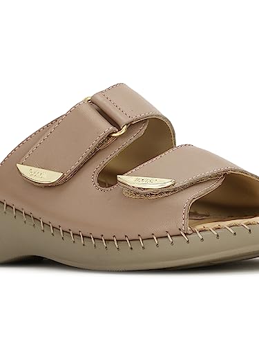 Image of Scholl Women's Trim Mule Nude Heels - 4 UK (6740162)